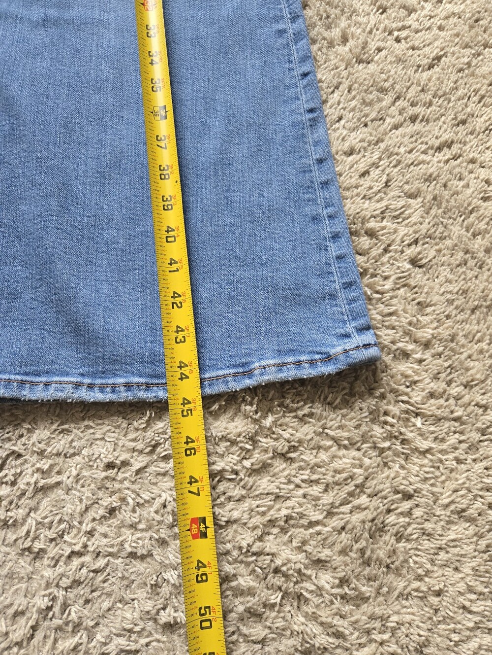 Levis Ribcage Bell Jeans Womens 28 Blue High Rise Flare - Picture 6 of 10
